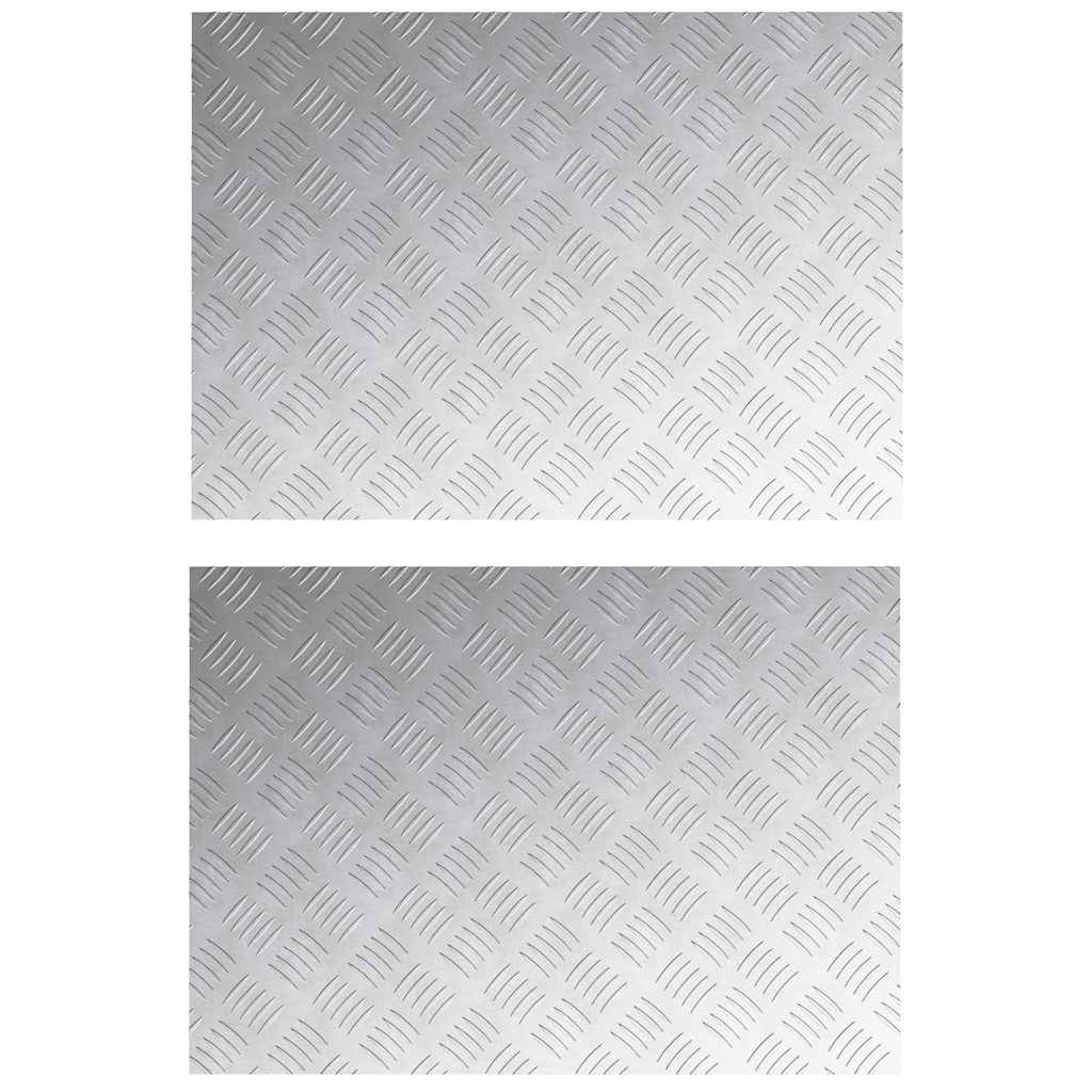Maison Exclusive - Stufenmatten 2 Stk. 70 X 50 Cm Silber Aluminiu