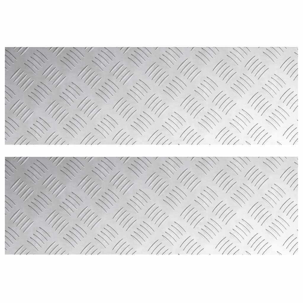 Maison Exclusive - Stufenmatten 2 Stk. 75 X 25 Cm Silber Aluminiu