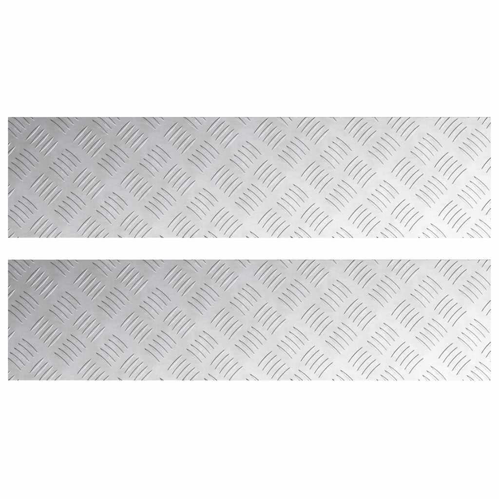 Maison Exclusive - Stufenmatten 2 Stk. 80 X 20 Cm Silber Aluminiu