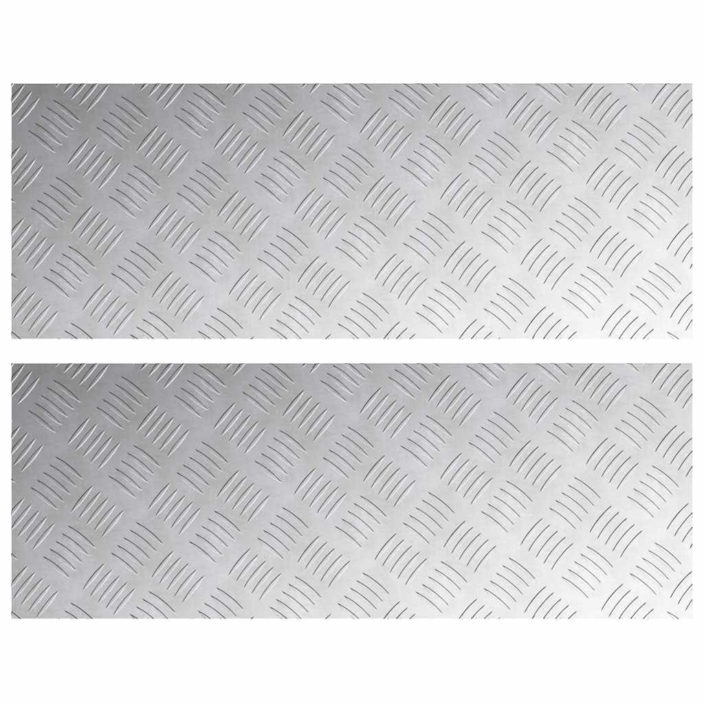 Maison Exclusive - Stufenmatten 2 Stk. 80 X 30 Cm Silber Aluminiu