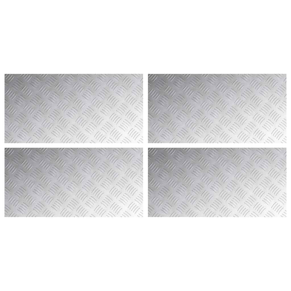 Maison Exclusive - Stufenmatten 4 Stk. 80 X 40 Cm Silber Aluminiu