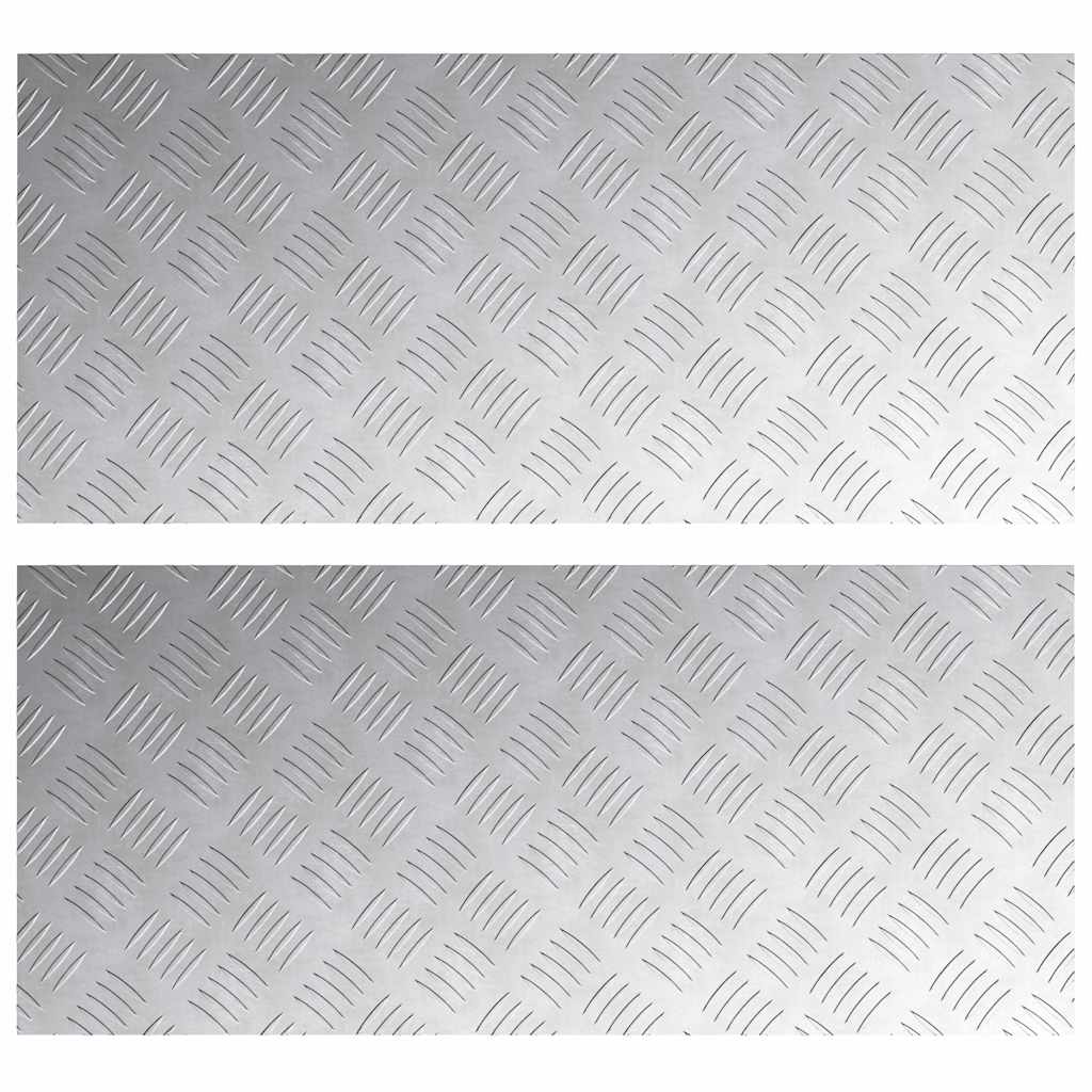 Maison Exclusive - Stufenmatten 2 Stk. 90 X 40 Cm Silber Aluminiu