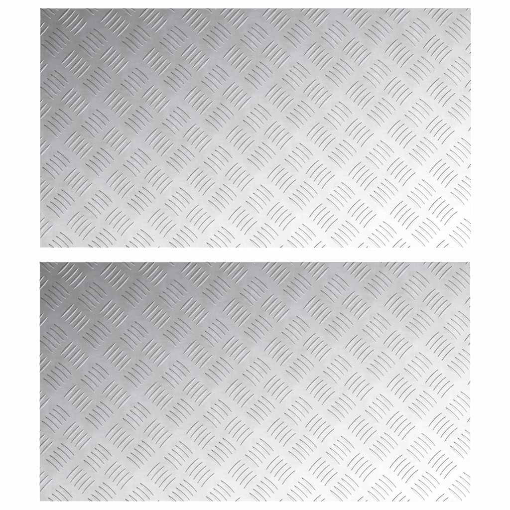 Maison Exclusive - Stufenmatten 2 Stk. 90 X 50 Cm Silber Aluminiu