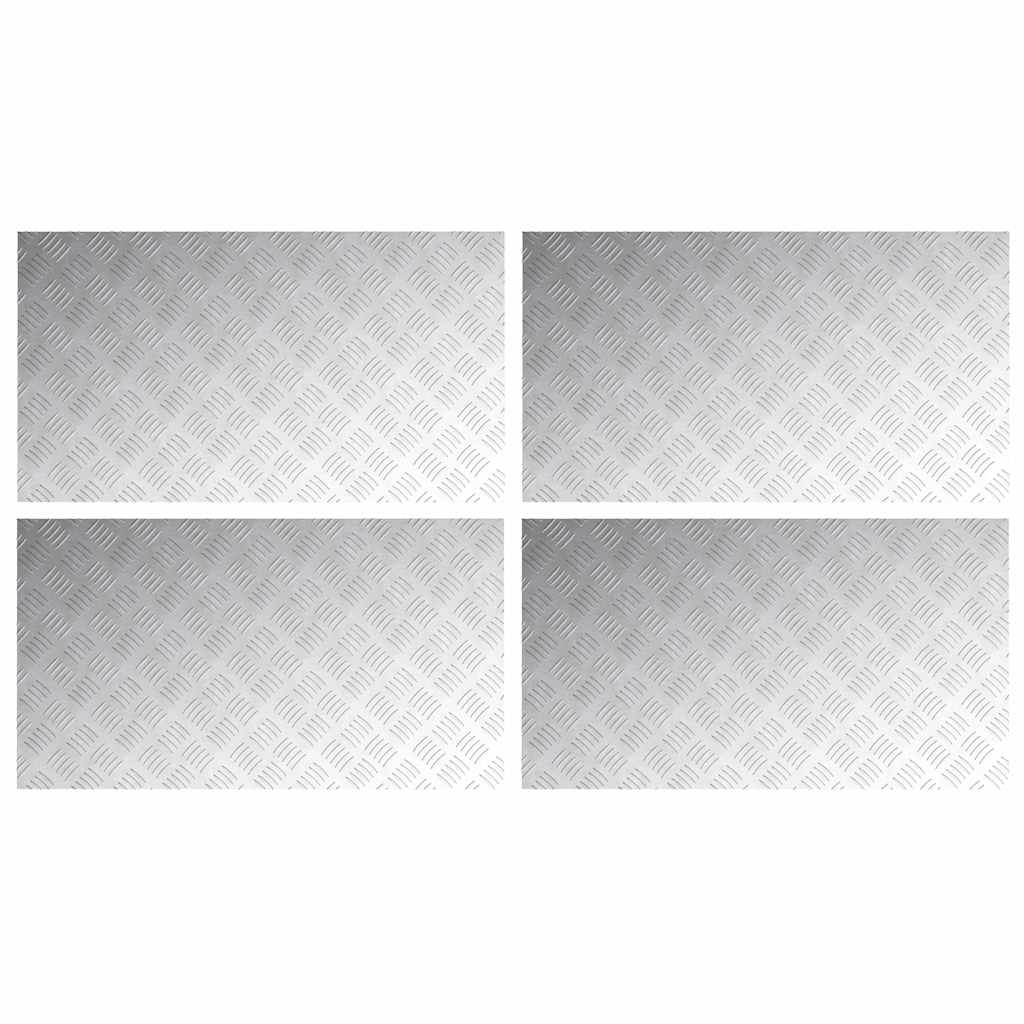 Maison Exclusive - Stufenmatten 4 Stk. 90 X 50 Cm Silber Aluminiu