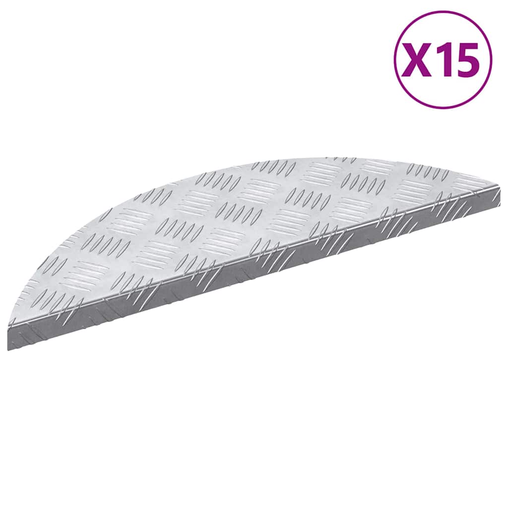 Maison Exclusive - Stufenmatten 15 Stk. 60 X 18 X 2,5 Cm Silber A