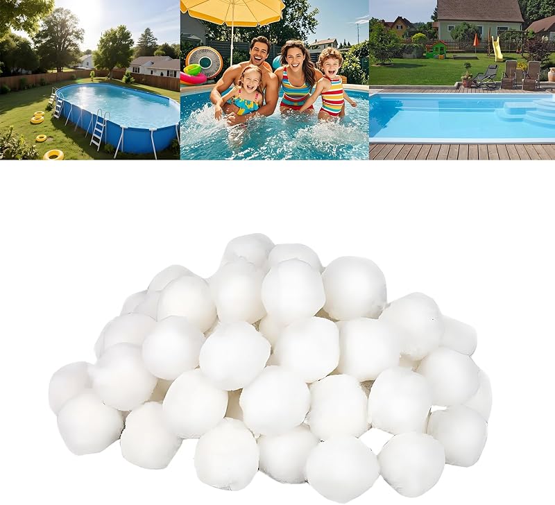 700 G Poolfilterbälle – Wiederverwendbare Filterbälle Für Filtersysteme, Ersetzen 25 Kg Sand Für Schwimmbecken, Pumpen Und Aquarien, Inklusive Waschbeutel