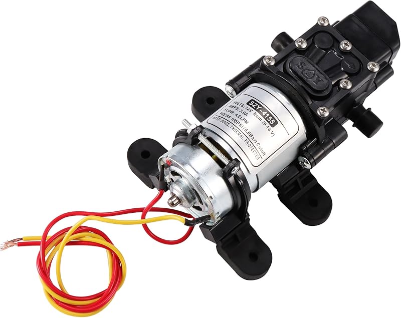 12-v-hochdruck-membranwasserpumpe (gleichstrom), Selbstansaugende Elektrische Sprühpumpe Mit Druckschalter, 100 Psi, 4 L/min, Für Wohnmobile, Wohnwagen Und Bootsreinigung