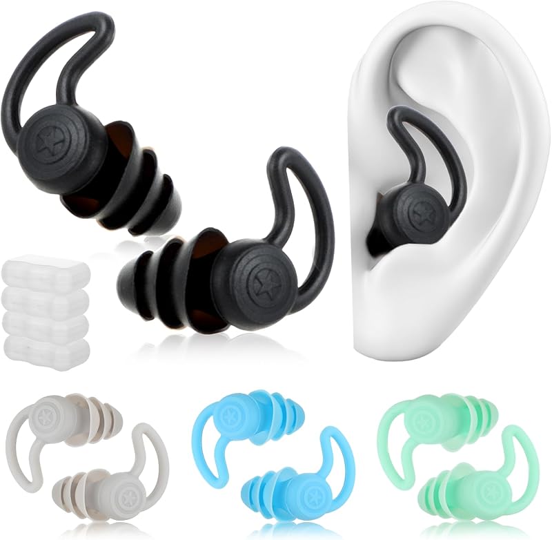 Paar Wasserdichte Silikon-ohrstöpsel Für Erwachsene Zum Schwimmen, Duschen, Surfen, Tauchen Und Für Wassersport.