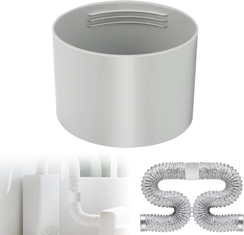 Adapter Für Tragbare Klimaanlagen, Abluftschlauchadapter Für Fensterklimaanlagen, 150-mm-abluftschlauch, Kompatibel Mit Tragbaren Klimaanlagen