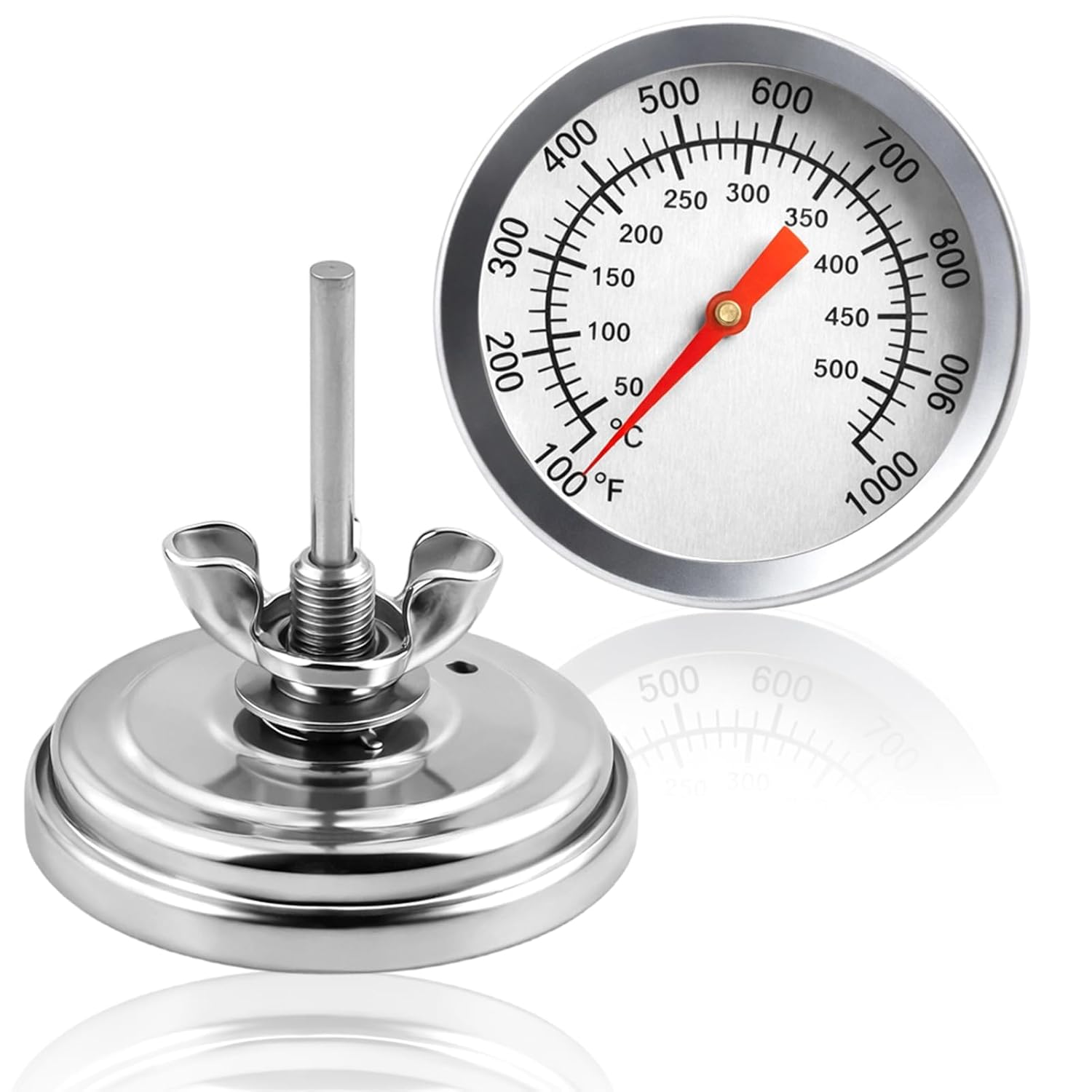 Tfa Dostmann Analogthermometer Für Grill, Smoker Und Backofen Temperaturfühler Für Garräume Bis 1000 °c, Edelstahl, Ersatz-backofenthermometer Für Grills