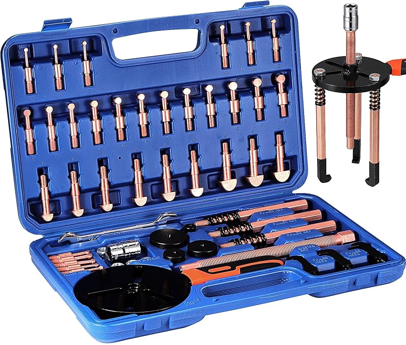 55-in-1 Profi-lagerabzieher-set, Werkzeug Zum Entfernen Von Innenlagern Mit 3-backen-innenabzieher Für Die Motorreparatur Durch Mechaniker
