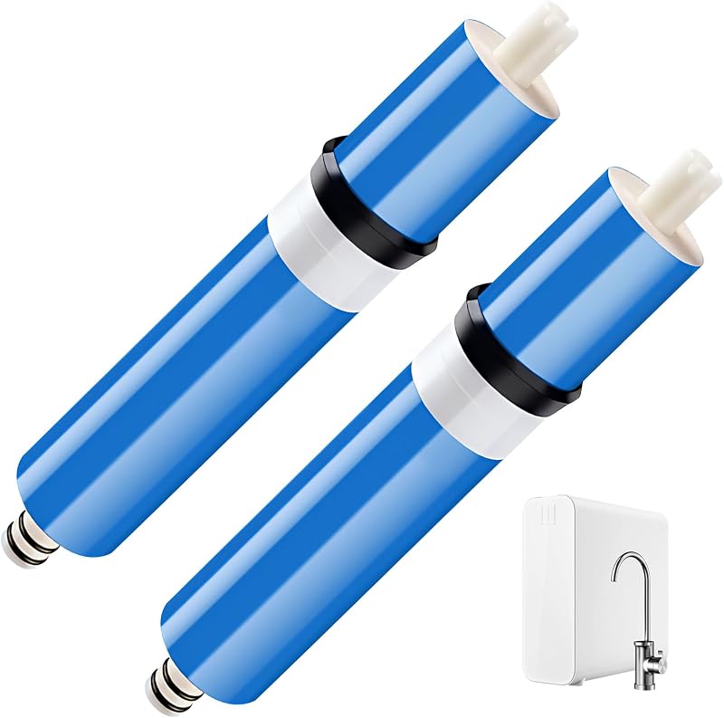 Umkehrosmosemembran (50 Gpd) Für Die Hauswasserfiltration, Ro-kartusche Kompatibel Mit Gehäuse 1812/2012, 98 % Rückhalterate, Nsf 58-zertifizierte, Trockene Tfc-membran Für Untertisch-filtersysteme