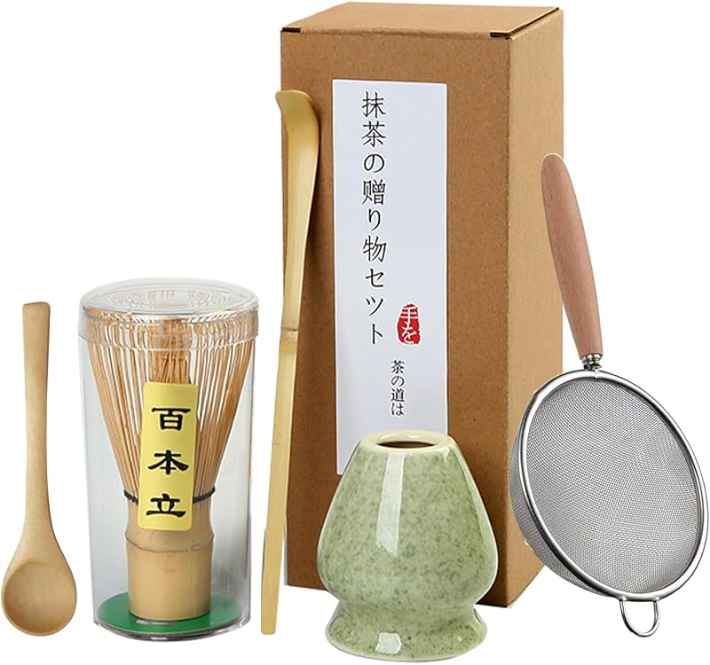 Matcha-set (5-teilig) Japanisches Matcha-besen-set Bambus-matcha-besenlöffel Matcha-besenständer Die Perfekte Wahl Für Liebhaber Der Japanischen Matcha-kultur