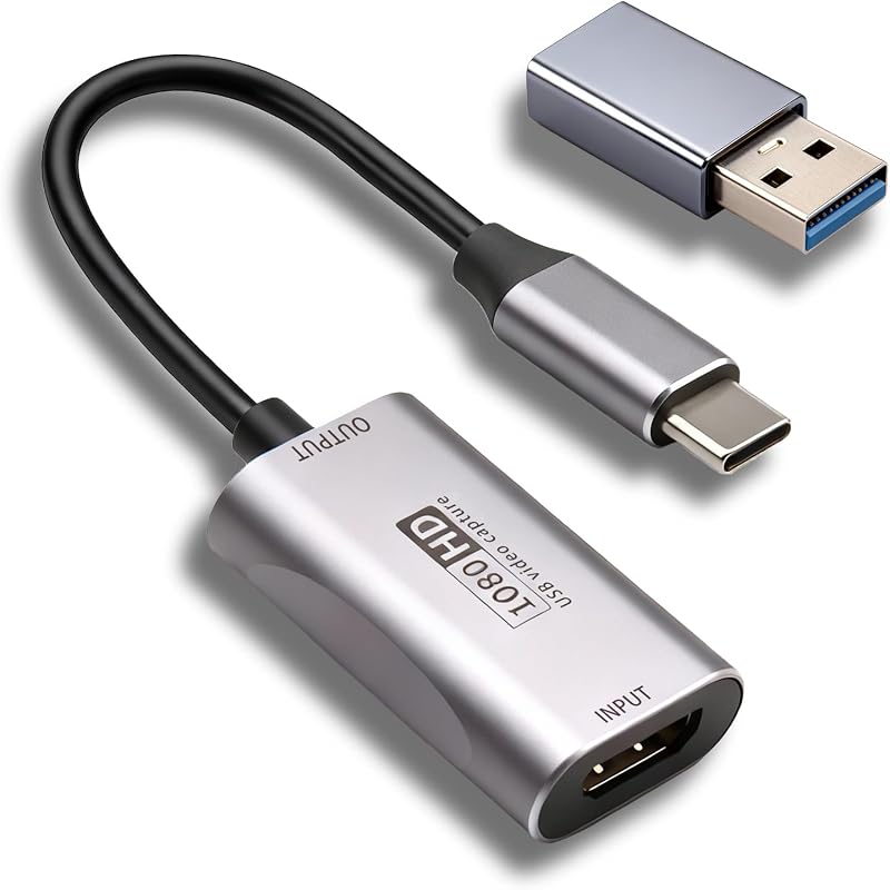 4k-hdmi-zu-usb-c-3.0-videoaufnahmekarte, 1080p-videoaufnahme Mit 60 Fps Videoaufnahmekarte Für Streaming Und Aufzeichnung, Videokonferenzen Oder Live-streaming