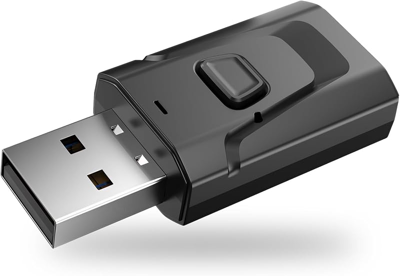 Usb 5.4 Bluetooth-adapter Für Fernseher, Pc Und Autoradio 4-in-1-audio-dongle Mit 3,5-mm-klinkenanschluss, Integriertem Mikrofon, Geringer Latenz, Freisprechfunktion Und Musikwiedergabe
