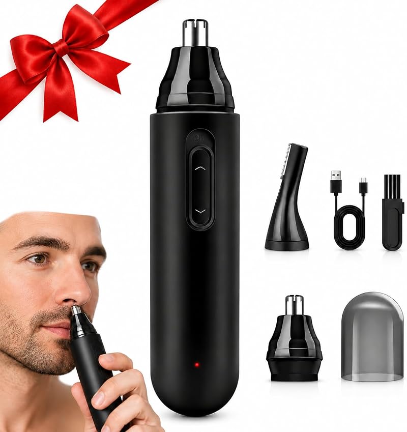 Nasen- Und Ohrhaartrimmer Für Männer, Usb-wiederaufladbarer Nasenhaartrimmer, Ip67