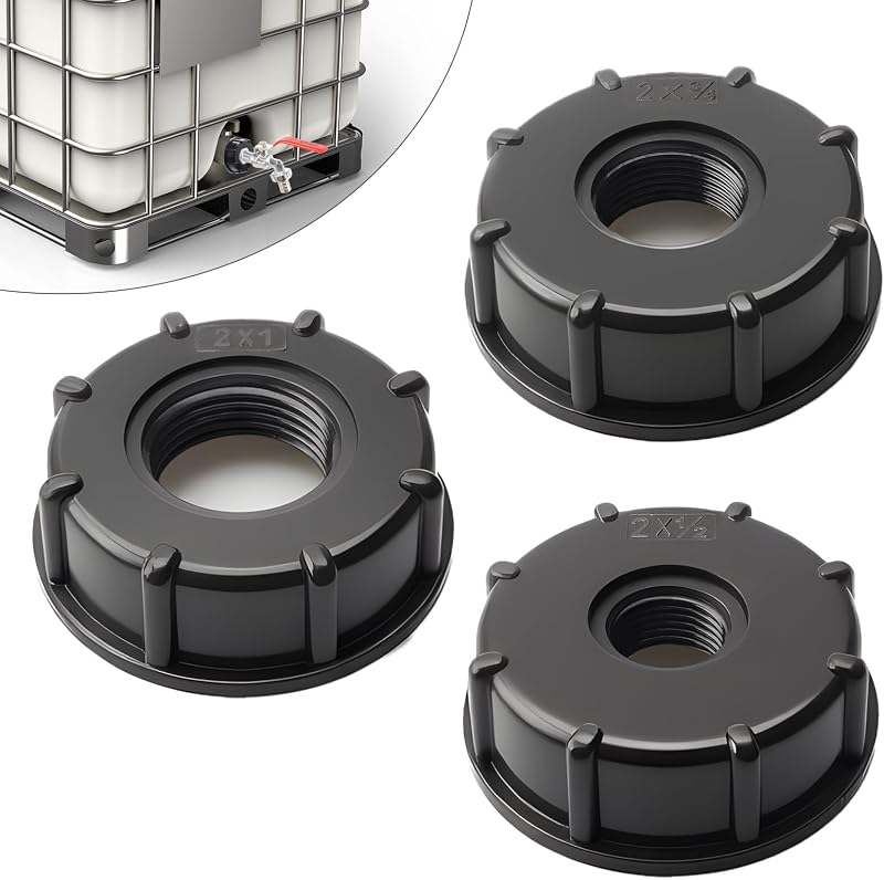 Stück Ibc-adapterkappe S60x6 – 3/4-zoll-ibc-tankanschluss – Ibc-kappenadapter S60x6 Für 1000-liter-3/4-zoll-tank (1", 1/2", 3/4")