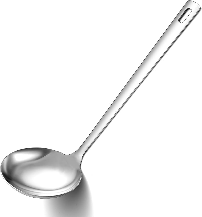 Suppenlöffel Aus Edelstahl, 30 Cm, Robust Zum Servieren Oder Kochen, Spülmaschinenfest, Langlebiges Und Rostbeständiges Küchenutensil
