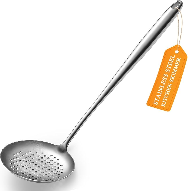 Reanea Küchen-schöpfkelle – Schaumlöffel Aus Edelstahl, Schöpfkelle Zum Kochen Und Braten, Küchenutensil, Pastalöffel
