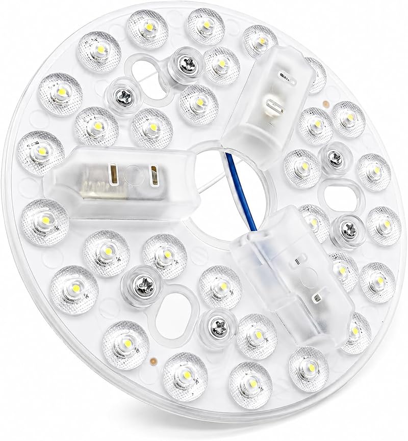 Ersatzset Für 15-w-led-deckenventilator, 3-farbig (3000 K, 4200 K, 6500 K), 5,3-zoll-led-beleuchtungsset Für Wohnzimmer, Schlafzimmer, Deckenventilator