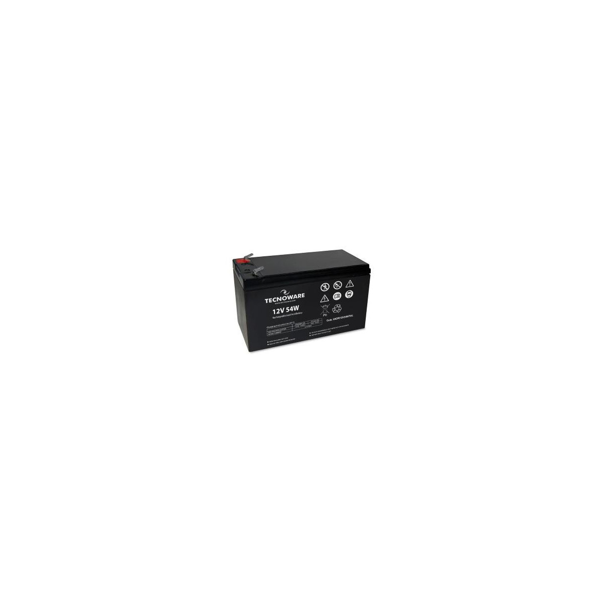 Tecnoware Power Battery 12v 54w 11ah Faston 6,3 Mm Long Life