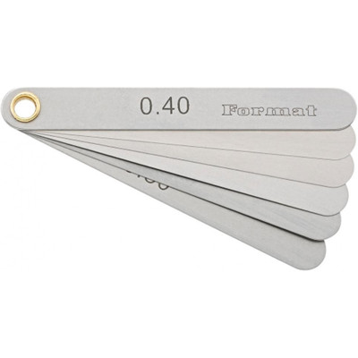 Präzisions-Fühlerlehre 6 Blatt 0,1-0,4mm T3 Format