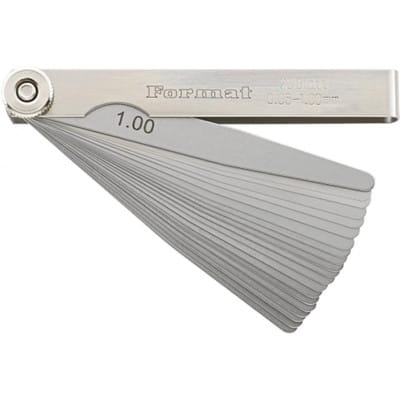 Präzisions-Fühlerlehre 20 Bl. 0,005-1,0mm T3 - Format