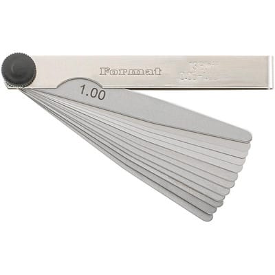 Präzisions-Fühlerlehre 13 Bl. 0,05-1,0mm T3 - Format