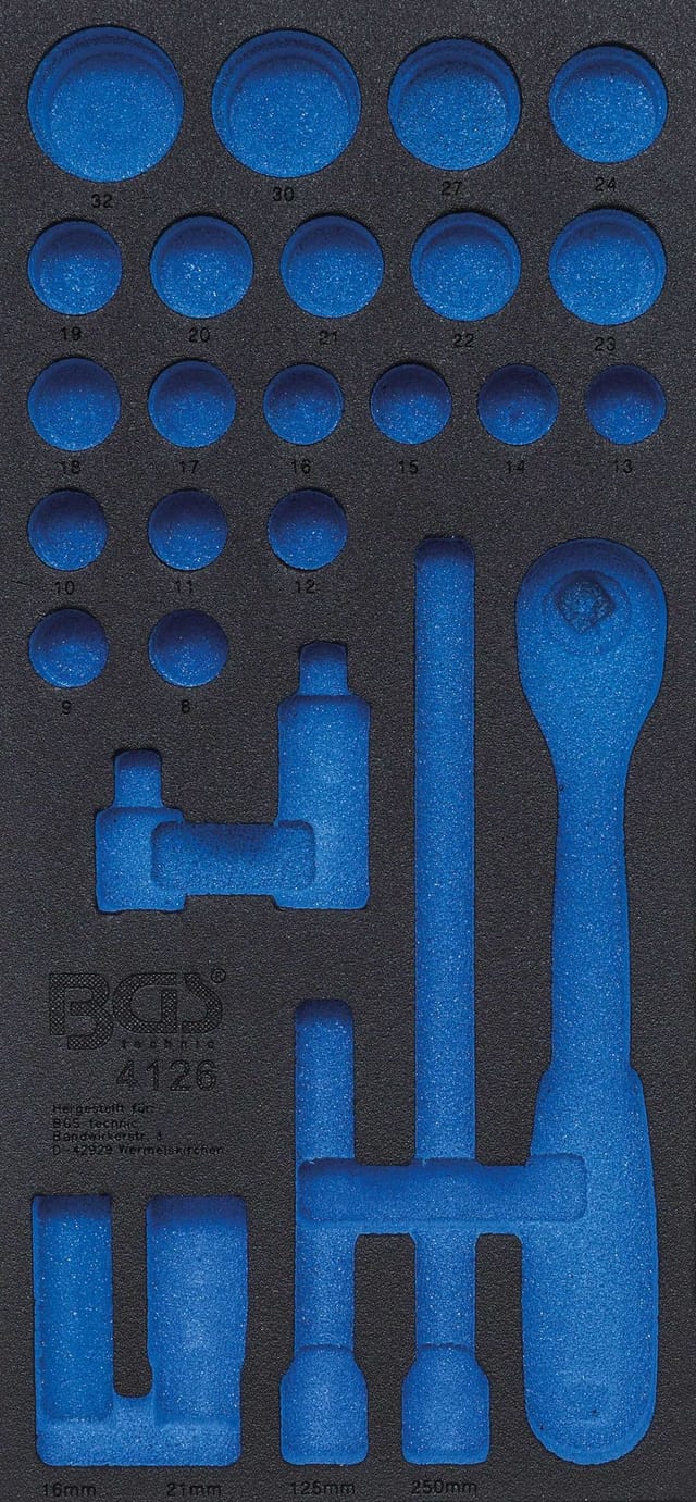 Werkstattwageneinlage 1/3 leer für Art. 4126