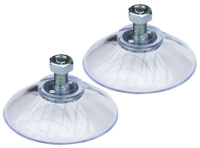 Dandibo - 2x Saugnapf mit Gewinde ø 40mm M5x10mm + Mutter extra Stark Saugnäpfe Sauger Saugnapfhalter