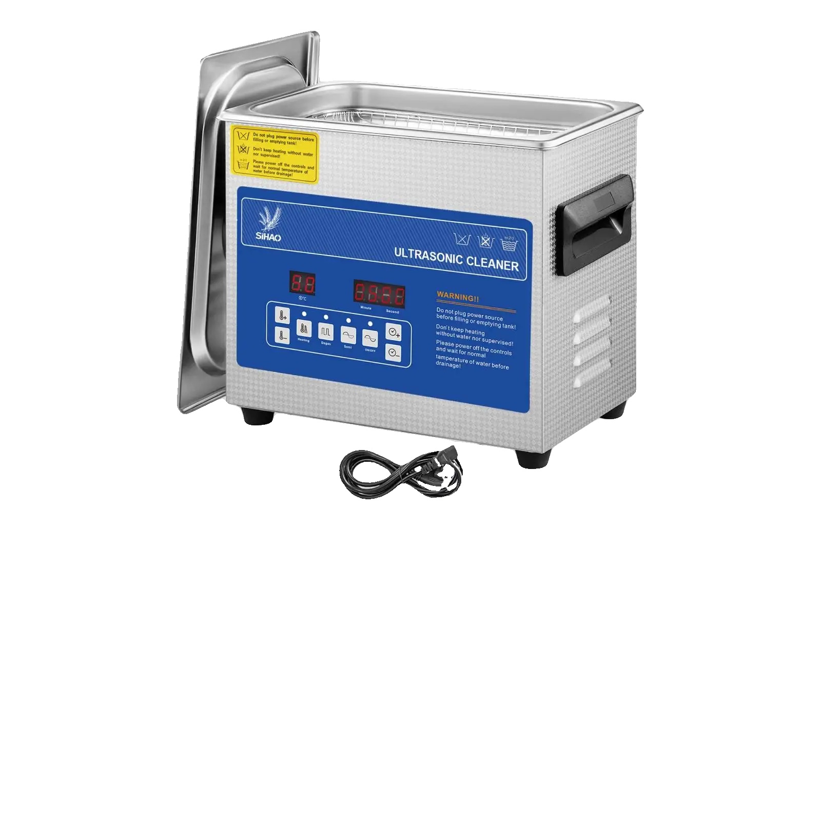 Ultraschallreiniger, Tragbar, Multifunktional, 3 L, Blau