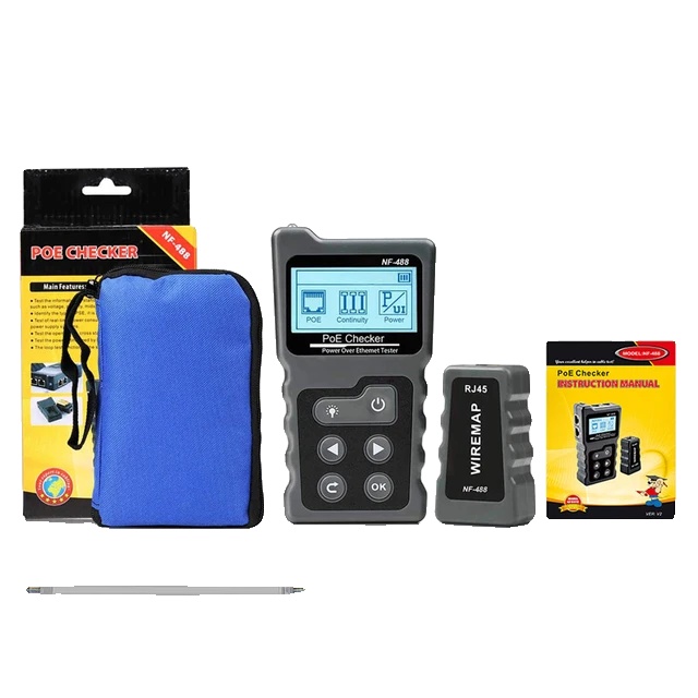 Netzwerkkabeltester, Poe-test, Kabeldiagnose, Nf-488