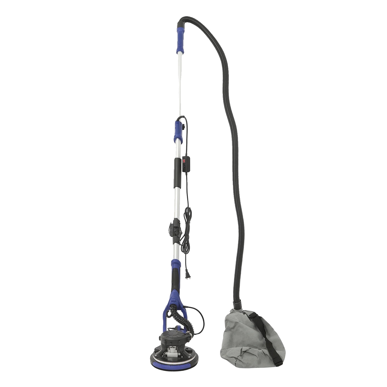 Elektrischer Wand- Und Deckenschleifer, Staubabsaugung, Variable Drehzahl, Blau