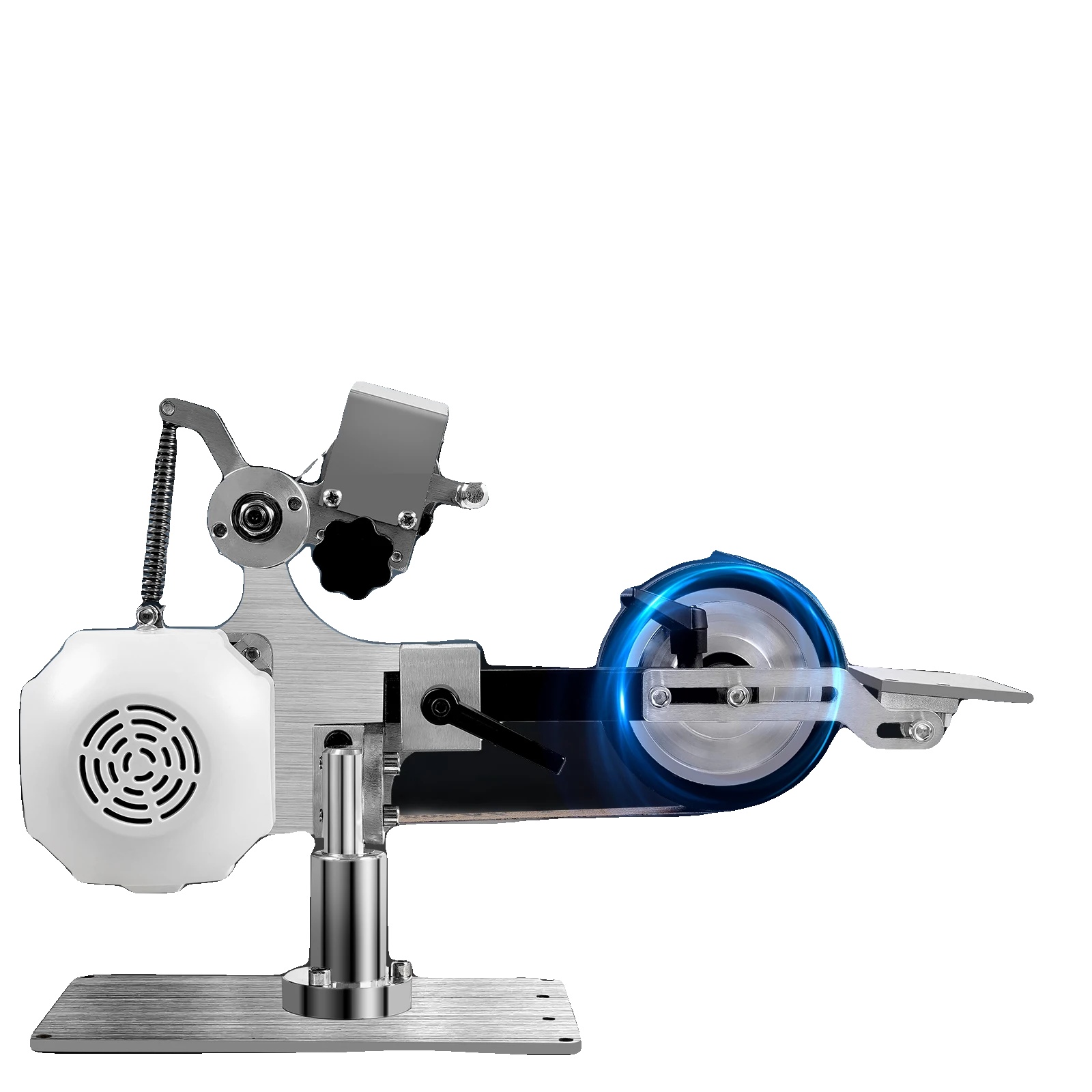 Tischbandschleifer, 550 W Leistung, 5000 U/min Drehzahl, 762 X 25 Mm Schleifbandgröße, Bürstenloser Gleichstrommotor, Kompakte Bauweise