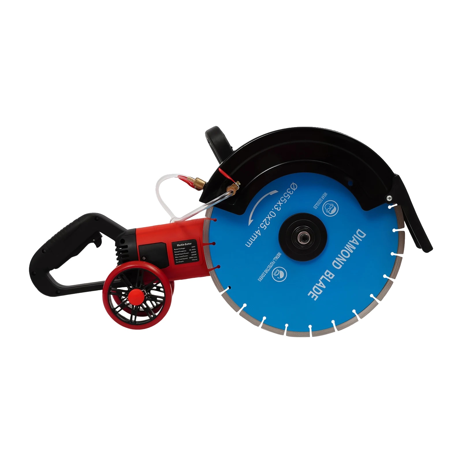 Betonsäge, 4000 W Leistung, Ergonomisches Design, Blau