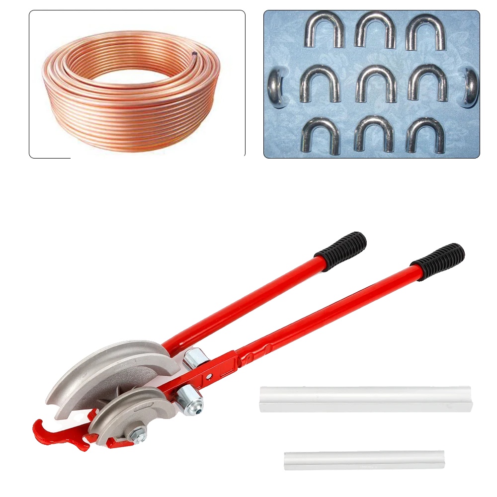 Manuelle Rohrbiegemaschine, Ergonomisches Design, Robuste Konstruktion, Weinrot