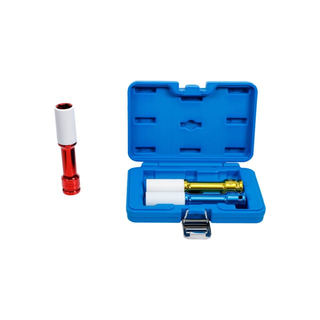 Kraft-Schoneinsatz-Satz Antrieb Innenvierkant 12,5 mm (1/2') 150 mm tief sw 17 / 19 / 21 mm 3-tlg.