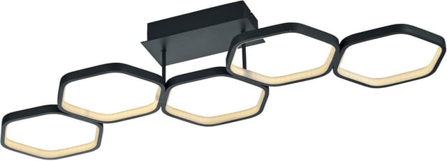 Reality Leuchten - Reality led Deckenleuchte vigo anthrazit Deckenlampe Lampe warmweiß 90cm dimmbar