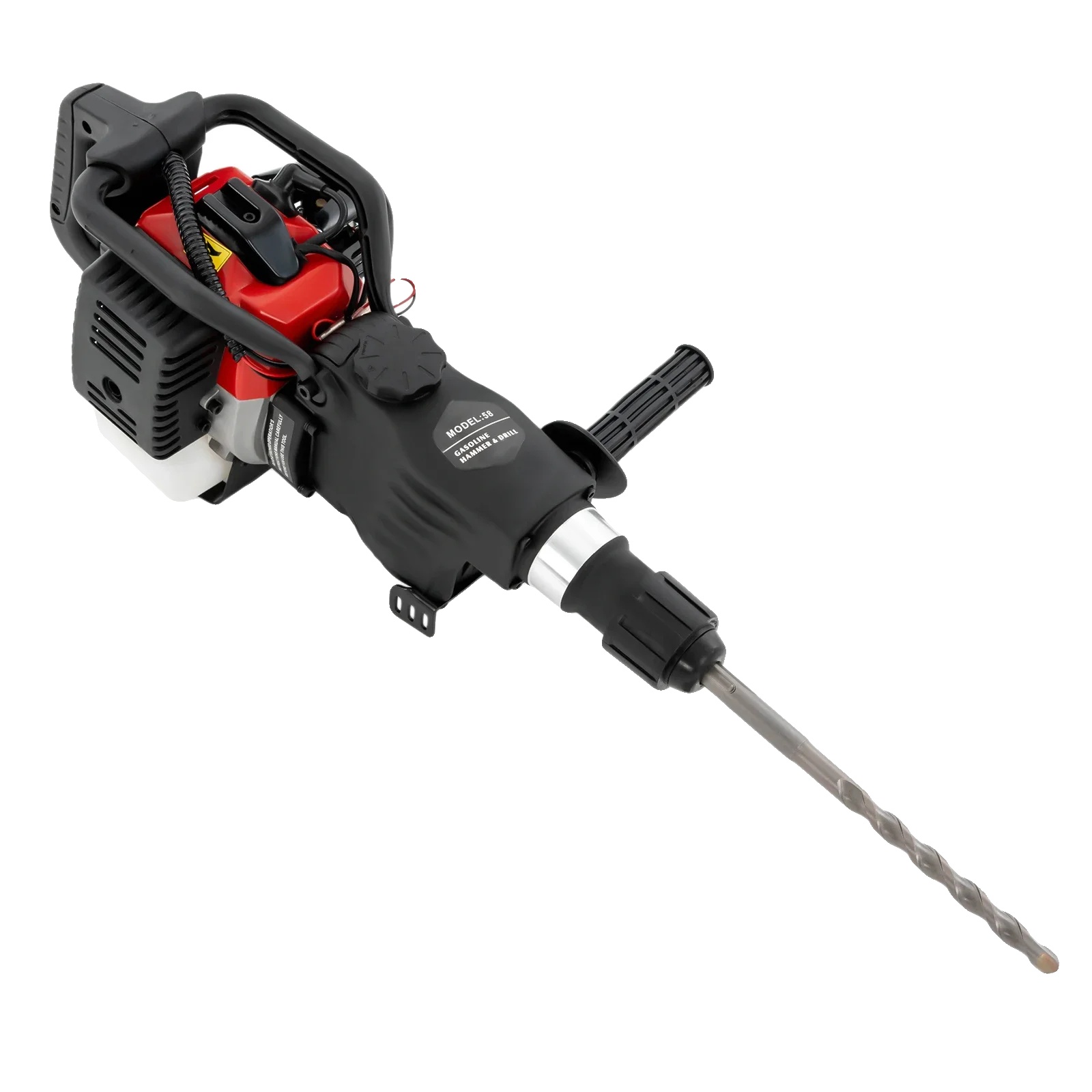 Schlagbohrmaschine, Leistungsstarker 1200-w-motor, Vielseitig Mit Verschiedenen Bohrern, Rot