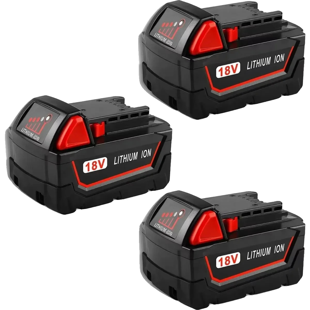 Akku Für Elektrowerkzeuge, 6000 Mah Kapazität, Schnellladefunktion, 18000 Mah (3 Stück)