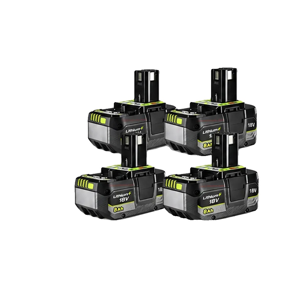 Lithium-ionen-akku, 8000 Mah Kapazität, Kompatibel Mit Elektrowerkzeugen, 4 Stück