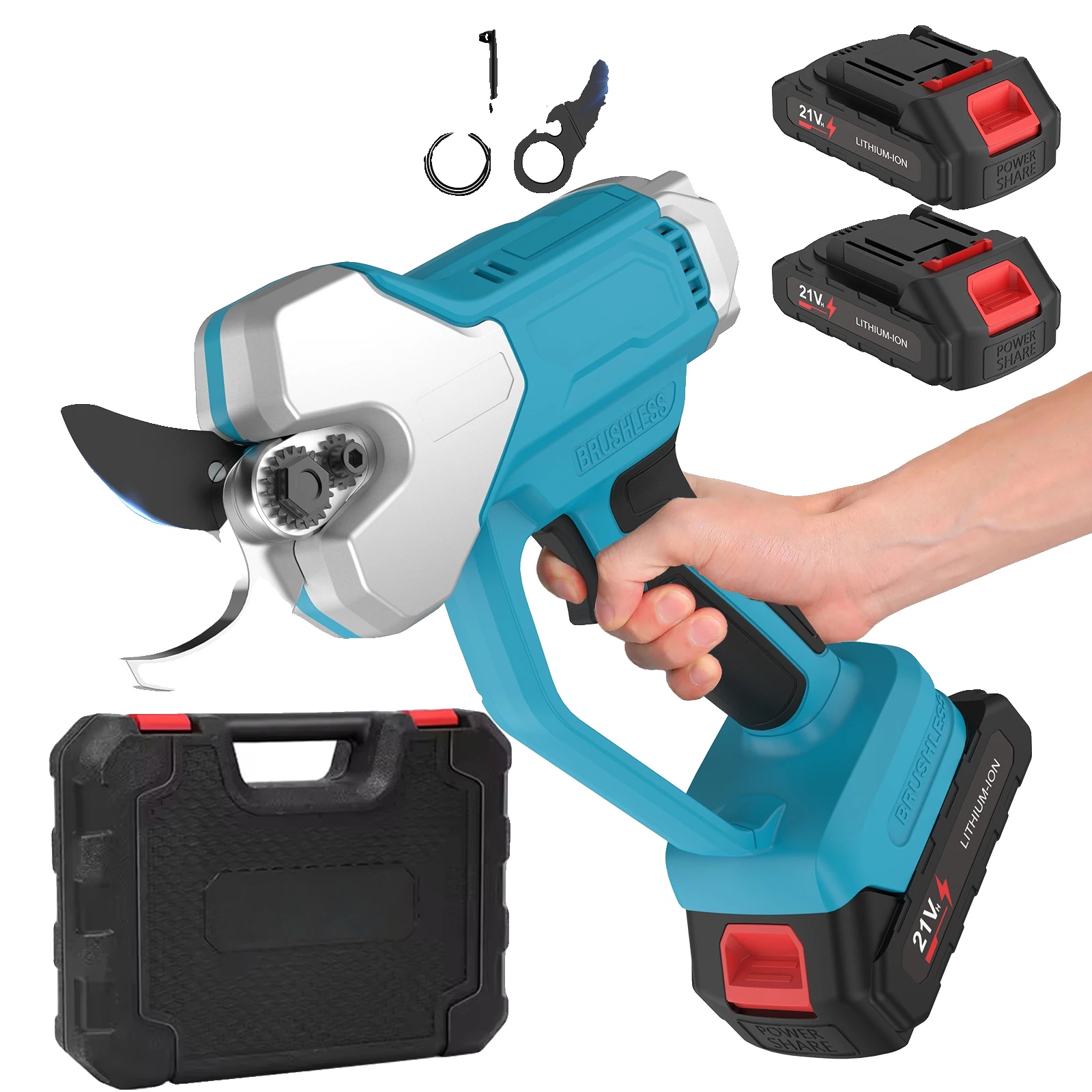 Elektrische Gartenschere, Bürstenloser Motor, Ergonomisches Design, Standardverpackung