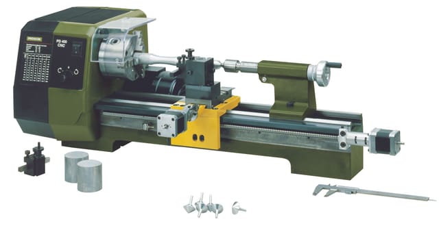 Proxxon Präzisionsdrehmaschine PD 400/CNC 870 W Motordrehzahl 1400/2800 /min