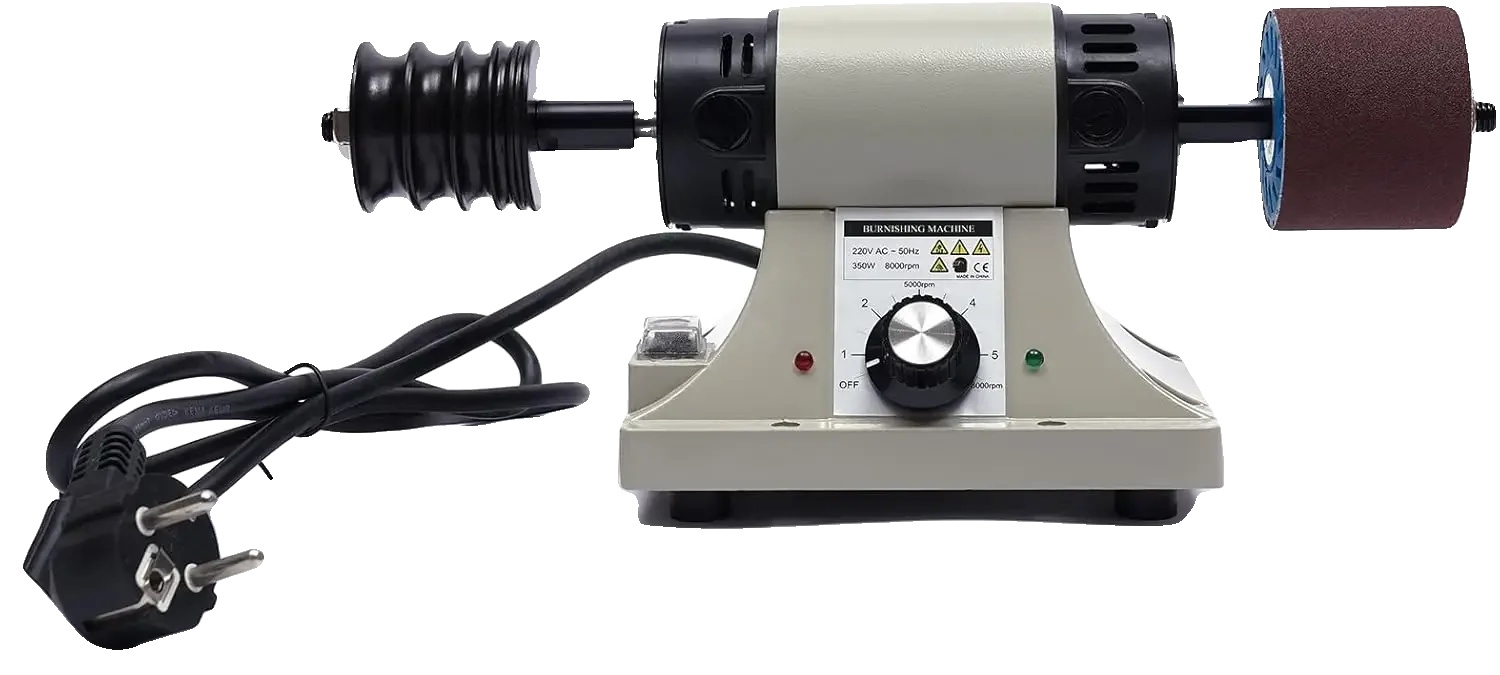 Elektrische Schleif- Und Poliermaschine, Drehzahl Einstellbar, Grau