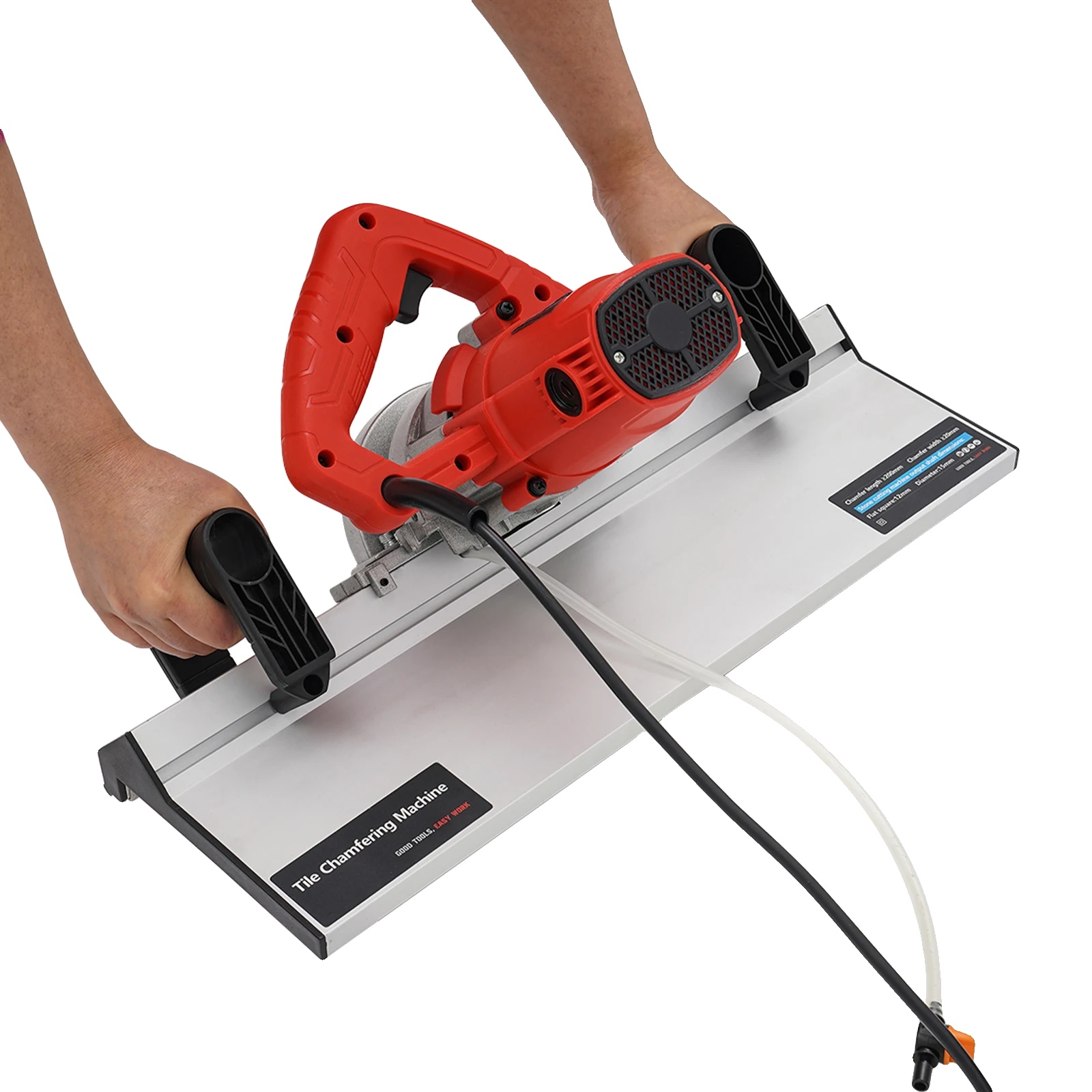 Fliesenschneider, Leistungsstarker 1200-w-motor, Hohe Schnittgeschwindigkeit, Rot