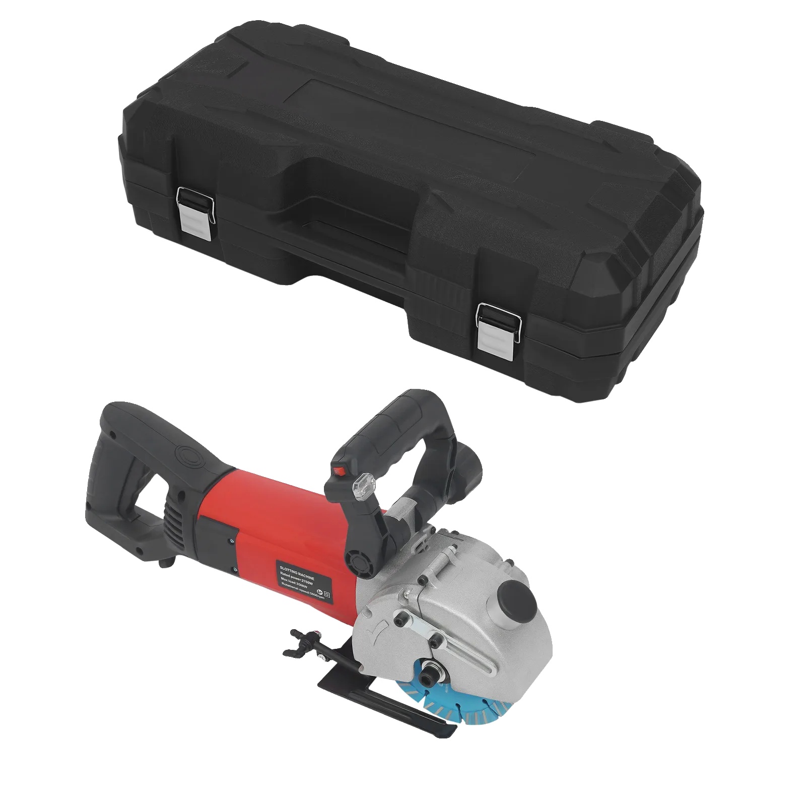 Wandfräsmaschine, Präzisionsschnitt, Robuste Konstruktion, Rot/schwarz