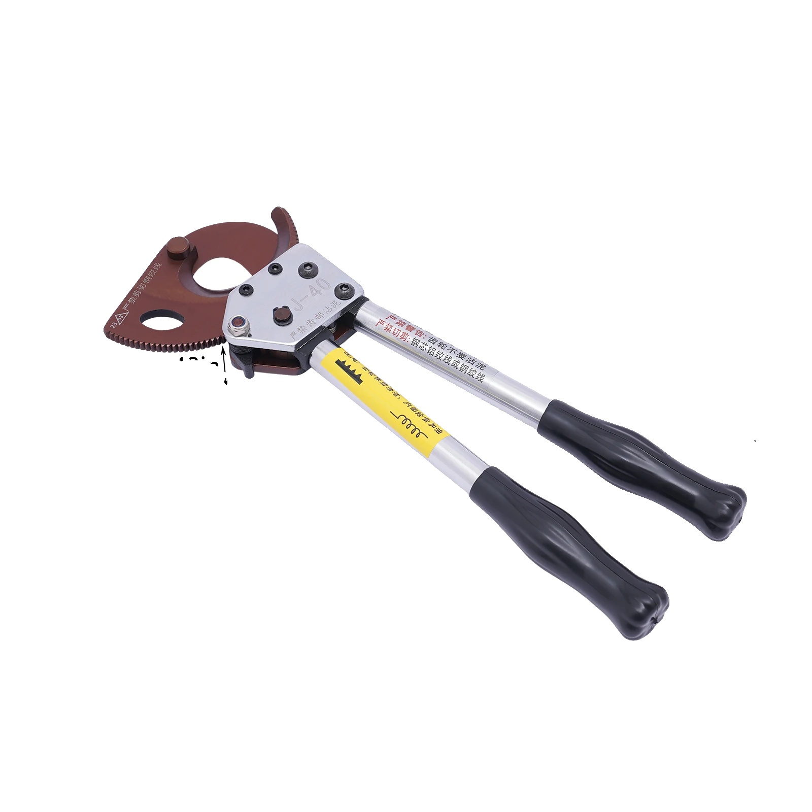 Kabelschneider, Hochleistungsausführung, Ergonomisches Design, Silber