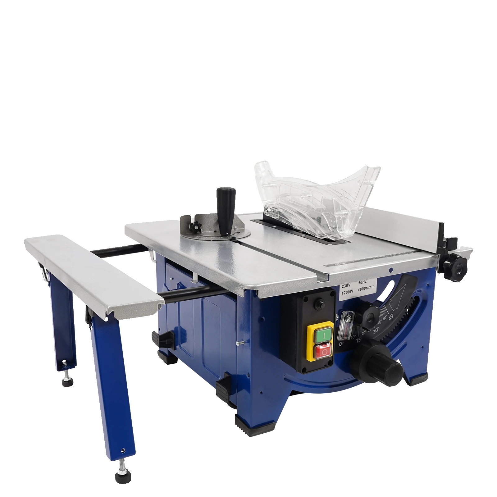 Tischkreissäge, 1200 W Leistung, 230 V Spannung, 4800 U/min Drehzahl, 45 Mm Maximale Schnitttiefe, 24-zahn-sägeblatt Im Lieferumfang Enthalten