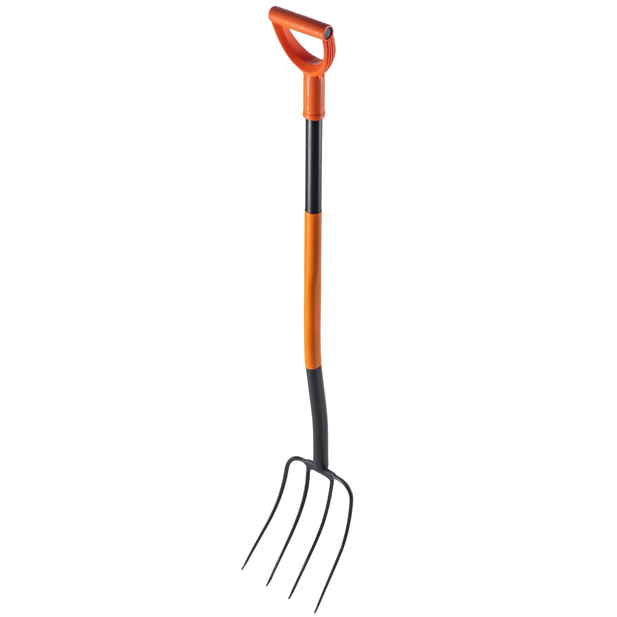 Gartengabel Aus Kohlenstoffstahl, 132 Cm Lang, 1,8 Kg Schwer, Ergonomischer Griff, Geeignet Für Kompost Und Heu
