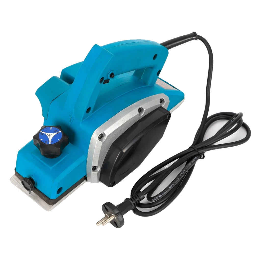 Elektrischer Hobel, Einstellbare Schnitttiefe, Hohe Effizienz, Blau